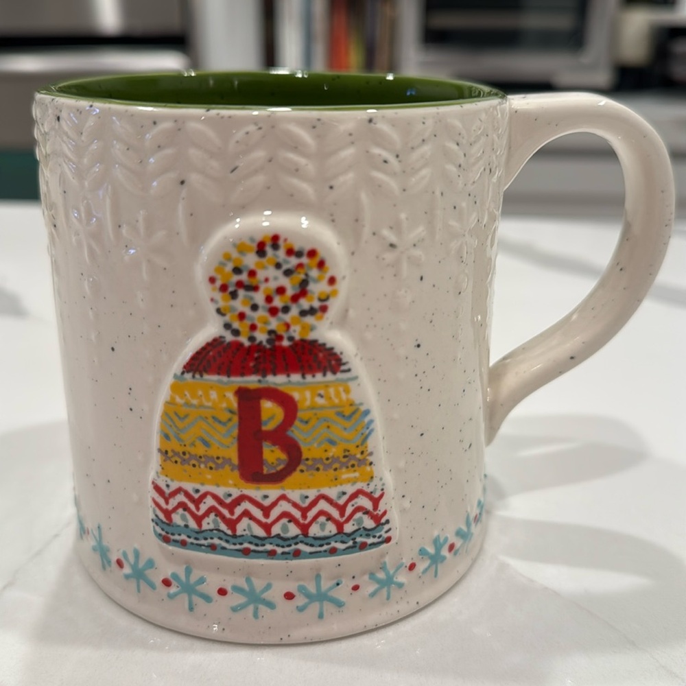 Anthropologie Monogram Mug- "B”